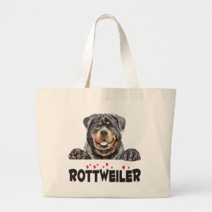 Rottie Puppy Dog Mom Gift Cute Rottweiler Tote Bag
