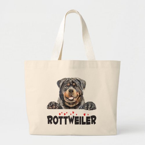Rottie Puppy Dog Mom Gift Cute Rottweiler Tote Bag