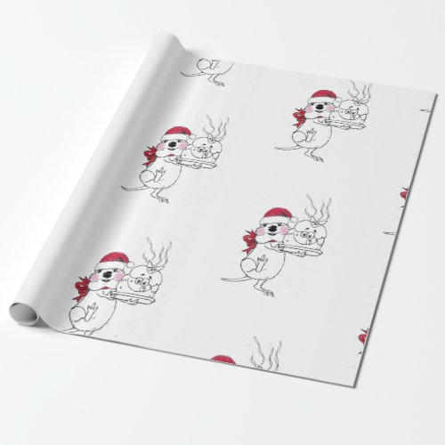 ROTTO ROXIES CHRISTMAS WRAPPING PAPER
