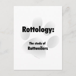 Rottology; Study of Rottweilers, Rottweiler, Rott Postcard