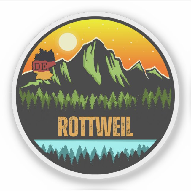 Rottweil, Baden-Württemberg Germany Sticker (Front)