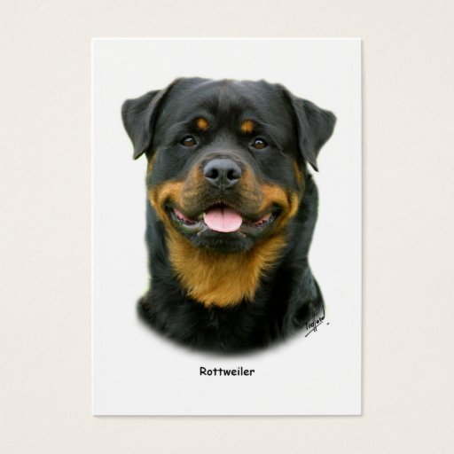 Customizable Rottweiler Business Cards