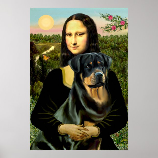 Rottweiler (#3) - Mona Lisa Poster (Front)