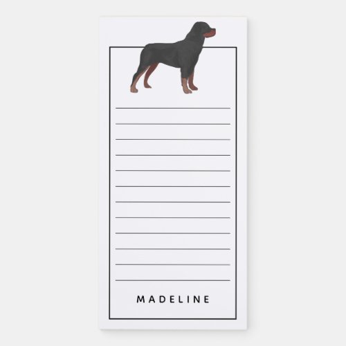 Rottweiler  Add Your Name Magnetic Notepad