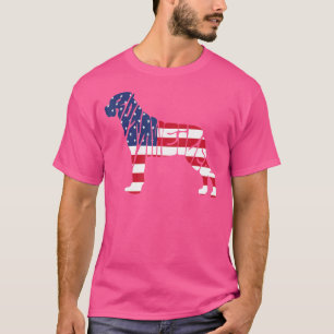 Rottweiler American Flag 4th Of July   Dog   T-Shirt