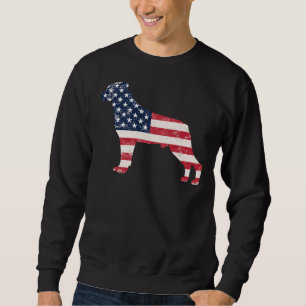 Rottweiler American Flag Sweatshirt