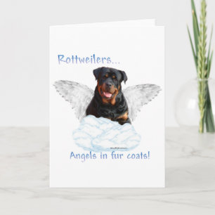 Rottweiler Angel Holiday Card