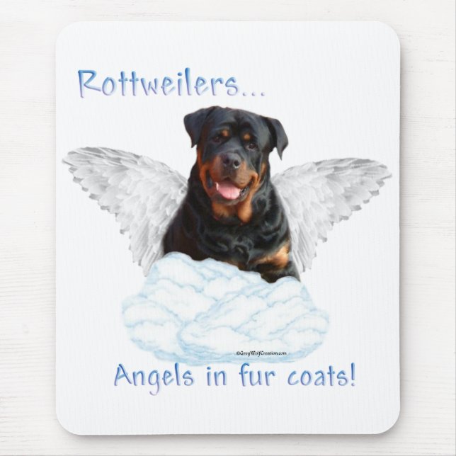 Rottweiler Angel Mouse Pad (Front)