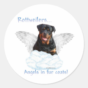 Rottweiler Angel Sticker