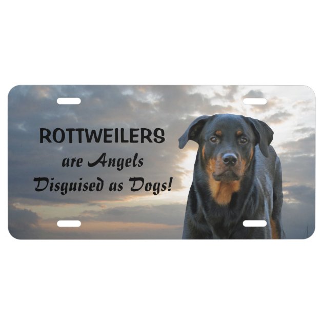 Rottweiler clearance license plates