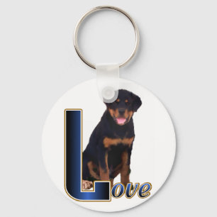 Rottweiler Art Gifts Keychain