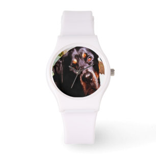 Rottweiler Artistic Pet Portait Watch