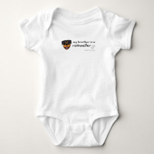 rottweiler baby bodysuit