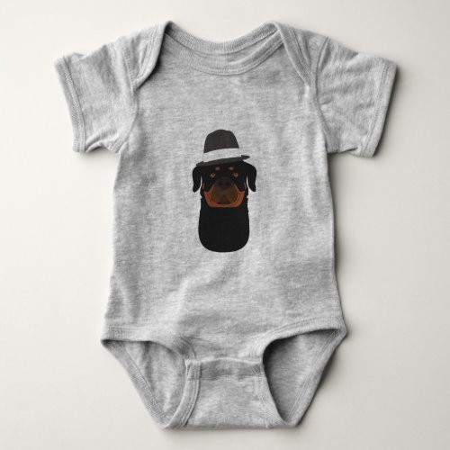 Rottweiler Baby Bodysuit