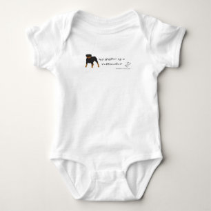 rottweiler baby bodysuit