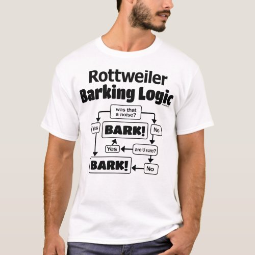 Rottweiler Barking Logic T_Shirt