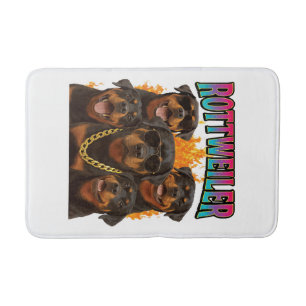 Rottweiler bath mat