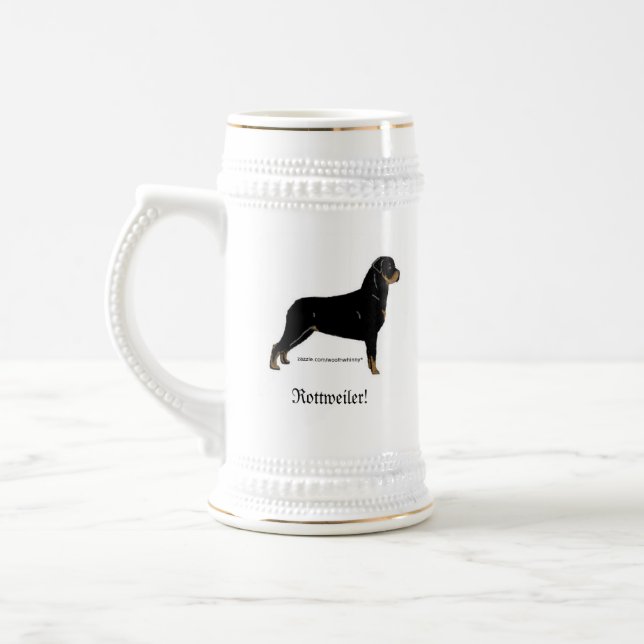 Rottweiler Beer Stein (Left)