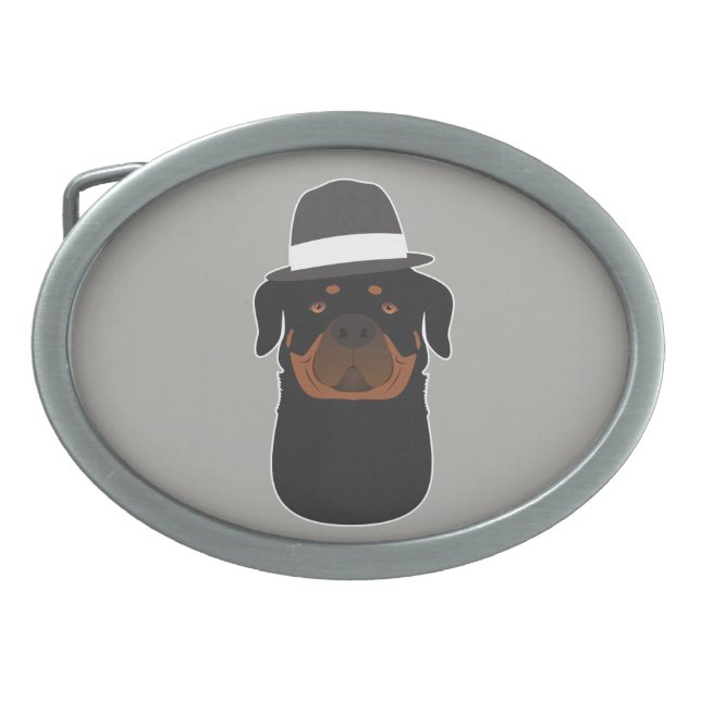 Rottweiler Belt Buckle (Front)