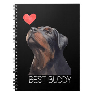 Rottweiler Best Buddy Dog Heart Notebook
