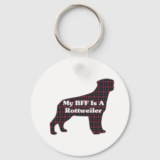 Rottweiler BFF Gifts Keychain