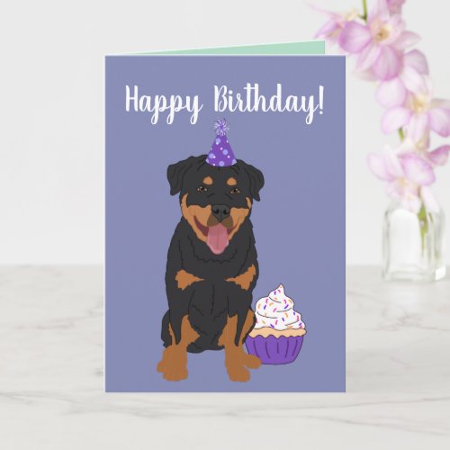 Rottweiler Birthday Card