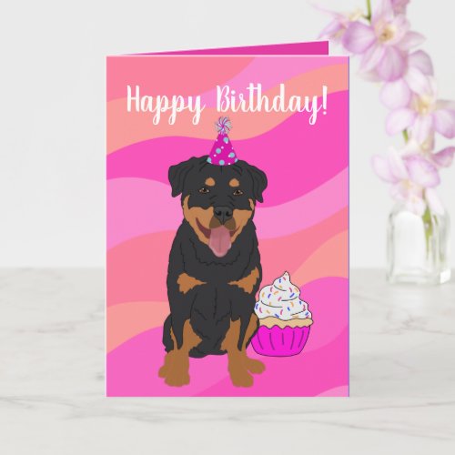 Rottweiler Birthday Card