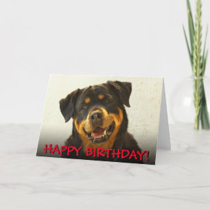 Rottweiler birthday card