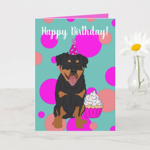 Rottweiler Birthday  Card