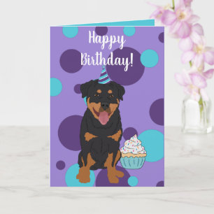 Rottweiler Birthday Card