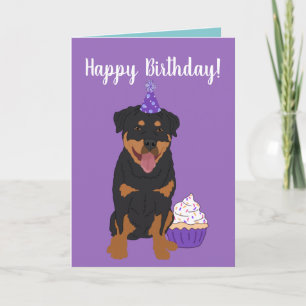Rottweiler Birthday Card