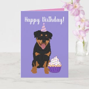 Rottweiler Birthday Card