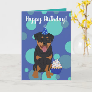 Rottweiler Birthday Card