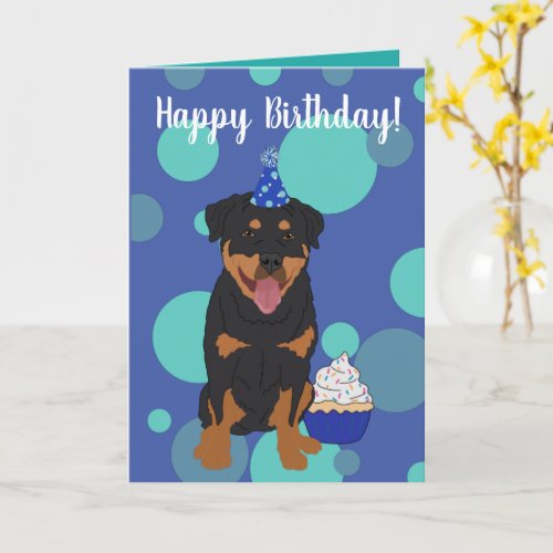 Rottweiler Birthday Card