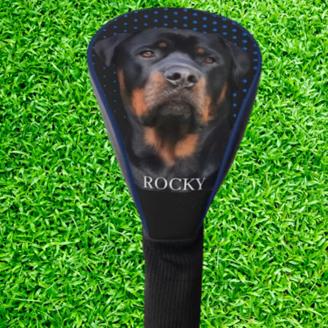 Rottweiler Blue Golf Head Cover | Zazzle