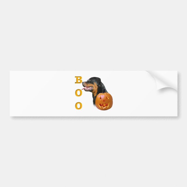 Rottweiler Boo Bumper Sticker (Front)