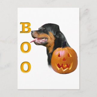 Rottweiler Boo Postcard