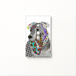 Rottweiler Border Collie Light Switch Cover