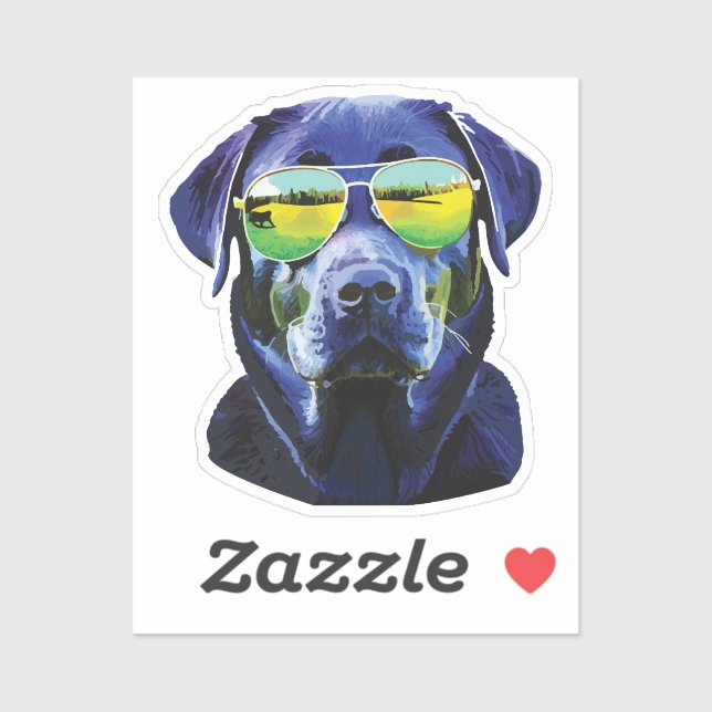Rottweiler brave cool sticker (Sheet)