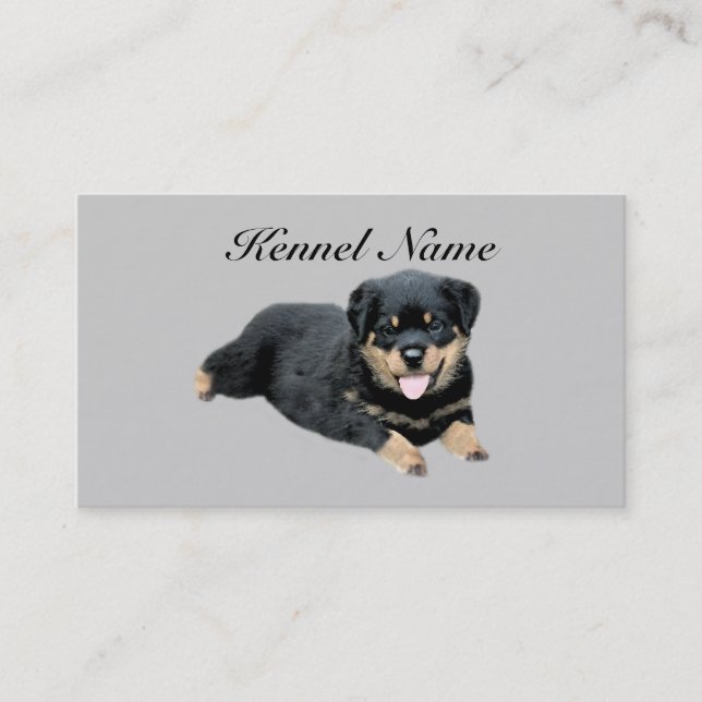 Rottweiler Breeder Business Card (Front)