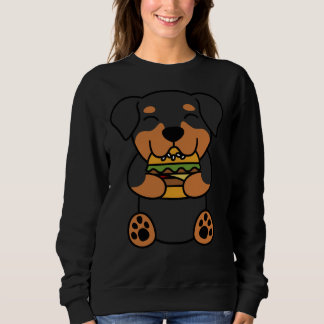 Rottweiler Burger Lover Sweatshirt