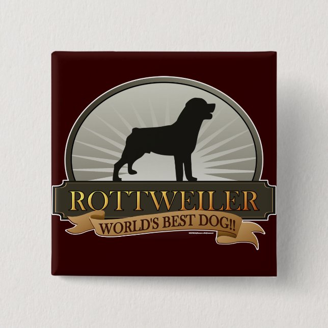 Rottweiler Button (Front)
