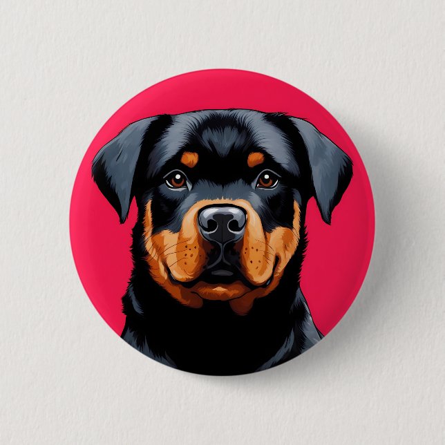 Rottweiler Button (Front)