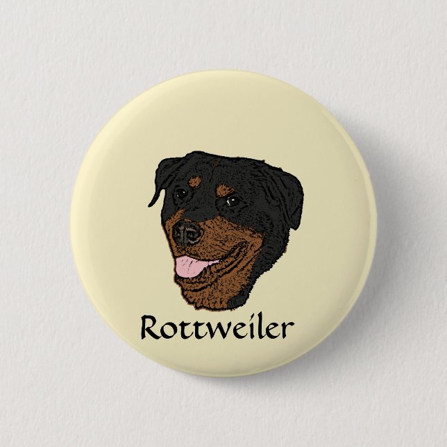 Rottweiler Button (Front)