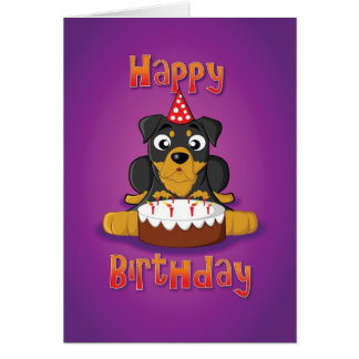 Rottweiler Birthday Cards | Zazzle