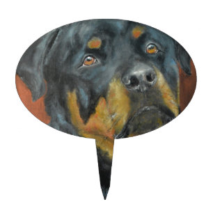 Rottweiler Cake Topper