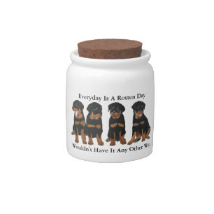 Rottweiler Candy Jar