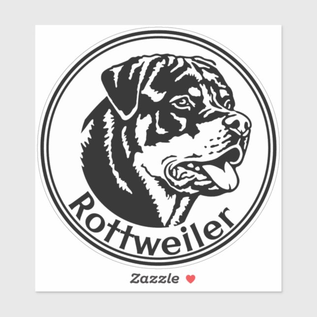 Rottweiler car sticker (Sheet)