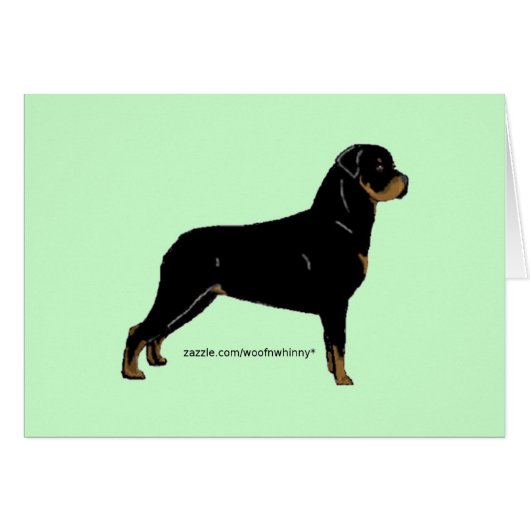Rottweiler Cards (Front Horizontal)