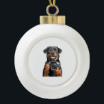Rottweiler   ceramic ball christmas ornament<br><div class="desc">Rottweiler</div>
